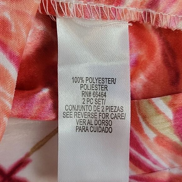 Unbranded Floral Sleeveless Dress - Pink and Orange Womens Size M/L - Picture 9 of 12